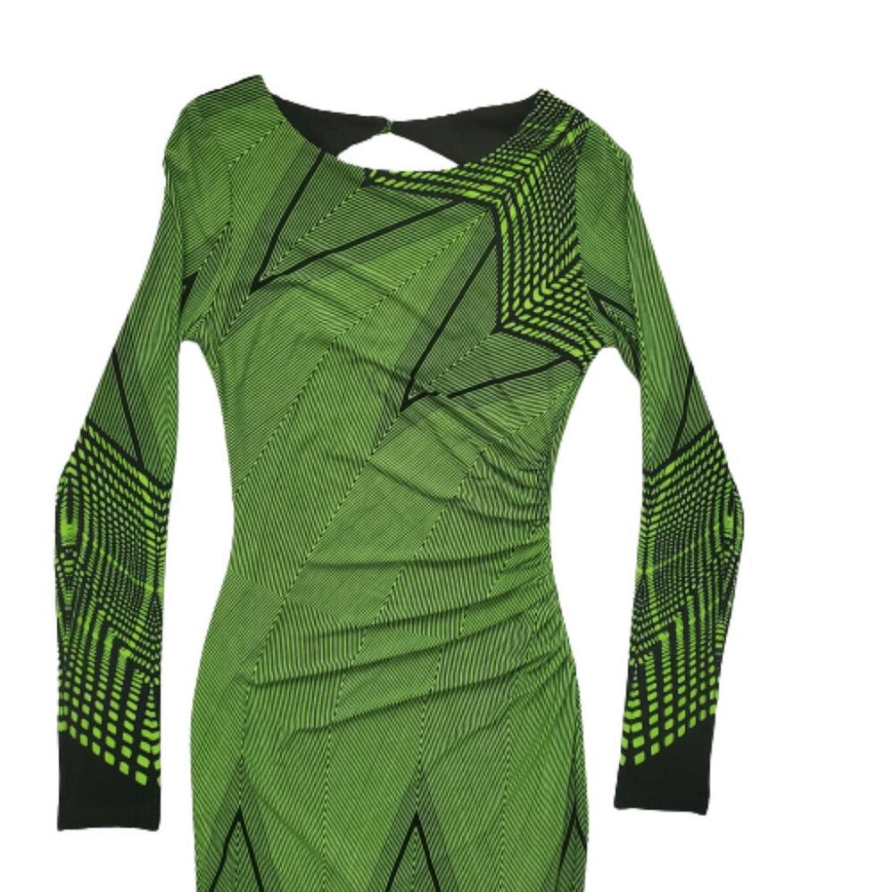 Nyla & Noelle Women's Neon Night Style Long Sleeve Bodycon Maxi Dress Small NWT - Picture 6 of 16